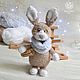 Order Bunny Fedor knitted. fesartdecor (fesartdecor). Livemaster. . Stuffed Toys Фото №3