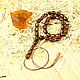 Rosary of natural amber 33 beads-barrel 40 cm cognac (10h12mm). Rosary bracelet. Амбер Бутик янтарь украшения. Online shopping on My Livemaster.  Фото №2