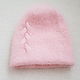 Pink set (hat, bactus, mittens) from angora 60. Headwear Sets. Knitted with love. My Livemaster. Фото №6