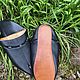 Slippers p. .38 by 37, leather, handmade, Indonesia. Vintage shoes. 'Gollandskaya Vest-Indskaya kompaniya'. Интернет-магазин Ярмарка Мастеров.  Фото №2