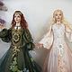  Эльфийка в зеленом. Интерьерная кукла. Ekaterina-295. Ярмарка Мастеров.  Фото №9