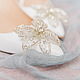Туфли "Серебрянный цветок". Свадебные туфли. Yulia Nadeeva shoes. Интернет-магазин Ярмарка Мастеров.  Фото №2