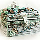 Bridal trunk 'turquoise snow', Chests, St. Petersburg,  Фото №1