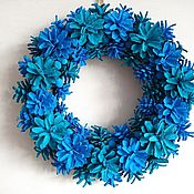 Венок из сухоцветов на дверь декоративный бохо венок eco wreath