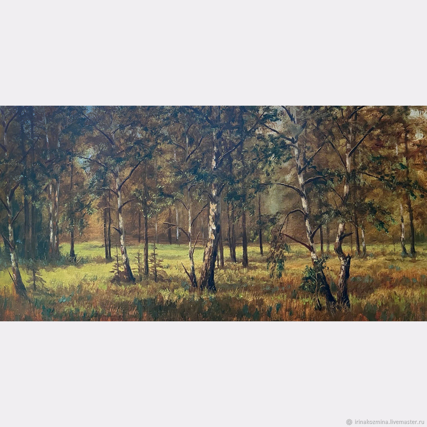Картина березы "Березовая роща" пейзаж маслом в интернет-магазине ...