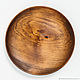 Wooden flat plate made of cedar 25 cm. T100. Plates. ART OF SIBERIA. My Livemaster. Фото №5