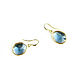 Order Dark blue earrings 'Element' gold-plated earrings, jewelry. Irina Moro. Livemaster. . Earrings Фото №3