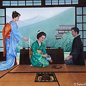 Картины и панно handmade. Livemaster - original item Kyoto Tea Ceremony.. Handmade.