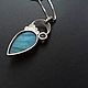 Pendant with labradorite 'Moonlit night in the steppe', silver, adult. Pendant. EdGems jewerly. My Livemaster. Фото №4