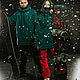 Snowboard hoodie 'Izumrud'. Sweater Jackets. BORMALISA. My Livemaster. Фото №5