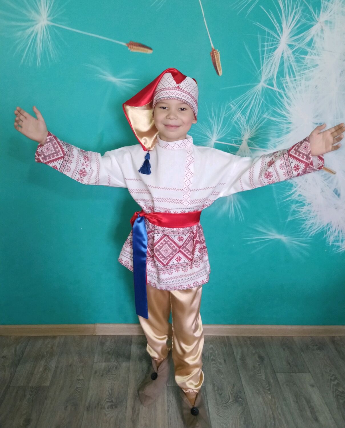 Карнавальный костюм Петрушка, размер 116-60, Батик