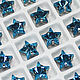 Rhinestones 10 mm stars Blue, Rhinestones, Solikamsk,  Фото №1