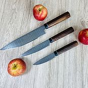 Для дома и интерьера handmade. Livemaster - original item MKK-1 Damascus Steel Kitchen Knife Set. Handmade.