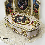 Для дома и интерьера handmade. Livemaster - original item Box: A box with a portrait of Rosalia. Handmade.