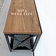 Скамья банкетка лофт UNITE. Банкетки. SLIVA wood deco. Ярмарка Мастеров.  Фото №4