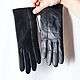 Size 6.5. Winter gloves made of genuine black leather. LABBRA. Vintage gloves. Butichok from N.. My Livemaster. Фото №5