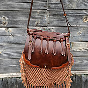 Сувениры и подарки handmade. Livemaster - original item Exclusive hunting bag made of leather, yet feels mod.L3. Handmade.