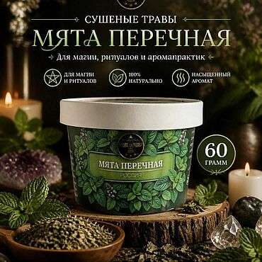 Фен-шуй и эзотерика ручной работы. Ярмарка Мастеров - ручная работа Мята перечная сушеная (магия трав) 60гр.. Handmade.