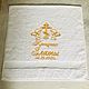 Baptismal Terry Towel embroidered with the name. Baptism towel. angelarts. My Livemaster. Фото №4