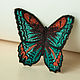 Brooch Butterfly with Turquoise-orange, Brooches, Samara,  Фото №1