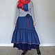 Denim skirt ' Bright'. Skirts. Katlen-store. Online shopping on My Livemaster.  Фото №2