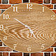 Часы настенные деревянные с деревом. Часы классические. Yurkiny-podelki. Интернет-магазин Ярмарка Мастеров.  Фото №2