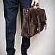 Кожаный портфель Маэстро. Портфель. Gavrilov-leather. Ярмарка Мастеров.  Фото №4