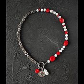 Украшения handmade. Livemaster - original item Coral and pearl necklace. Handmade.
