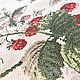 Order Picture embroidered with a cross 'Raspberry' from the Botany series. Matania. Livemaster. . Pictures Фото №3