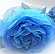 Set 'Blue Rhapsody' Flowers from fabric. Tiaras. cbzybt. My Livemaster. Фото №4
