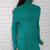Материалы для творчества handmade. Livemaster - original item MK Sweater Green turquoise. Handmade.