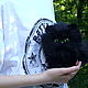 Черный котенок, Мягкие игрушки, Майкоп,  Фото №1