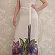 Orchids -батик платье из натурального шелка из коллекции  "Flowers", Платья, Минск,  Фото №1