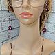 Chains for glasses: Red flower. Chain for glasses. Elena (luxus-stil). Ярмарка Мастеров.  Фото №4