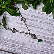 Позолоченный браслет с дымчатыми кристаллами "Корица"