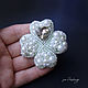 Brooch: Clover in the snow, Brooches, Ekaterinburg,  Фото №1