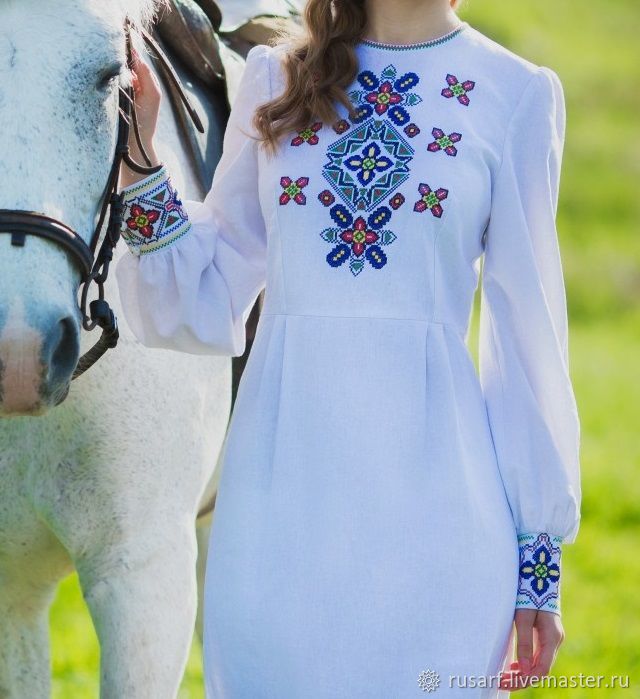 Льняное Платье Славянское