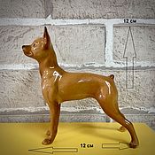 Для дома и интерьера handmade. Livemaster - original item Toy terrier in the rack: the author`s statuette. Handmade.