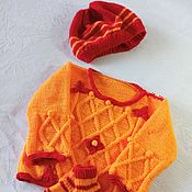 Одежда детская handmade. Livemaster - original item Baby clothing sets: A set of knitted clothes for girls Autumn. Handmade.