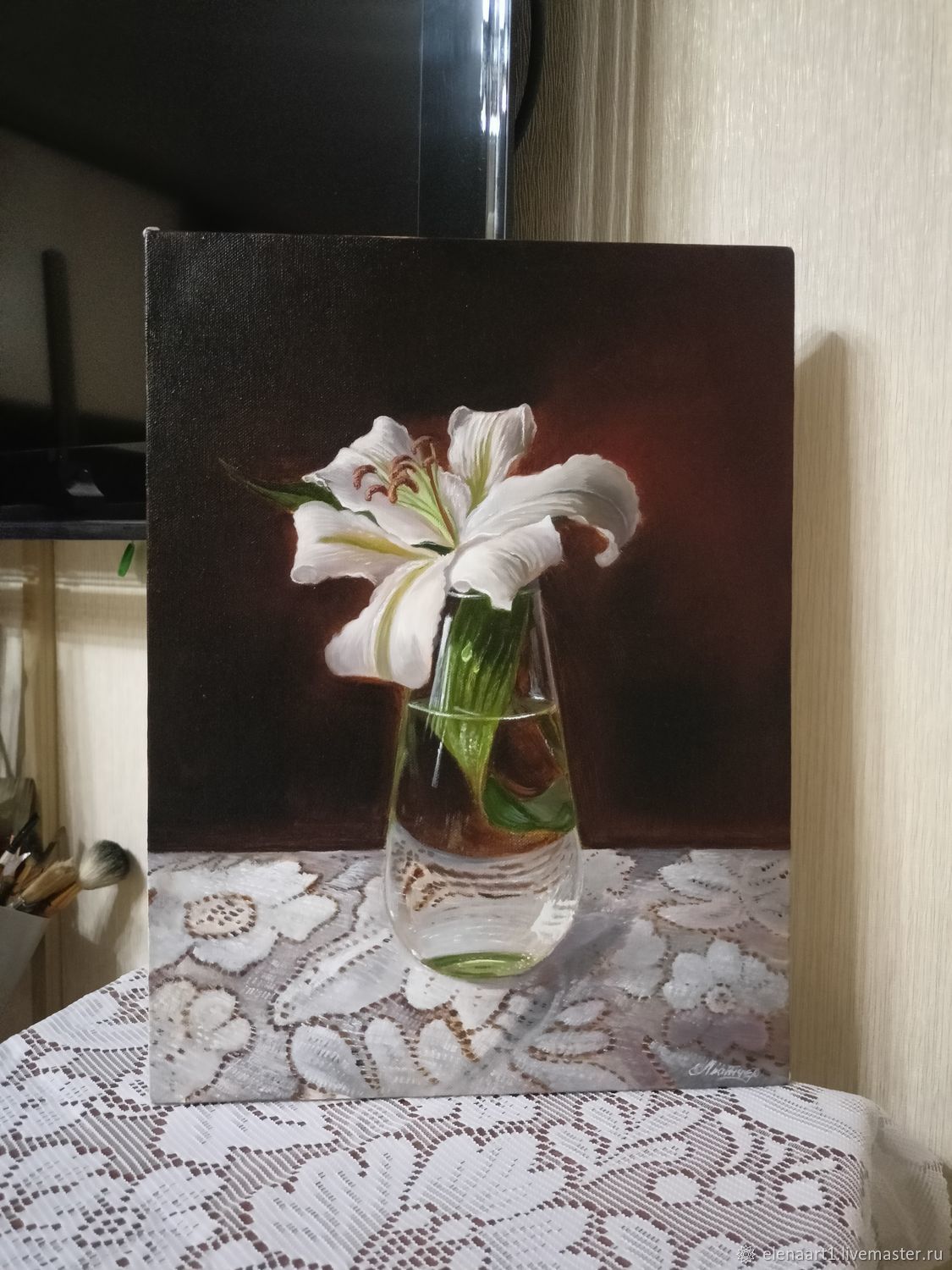 Натюрморт с лилией в интернет-магазине Ярмарка Мастеров по цене 12700 ...