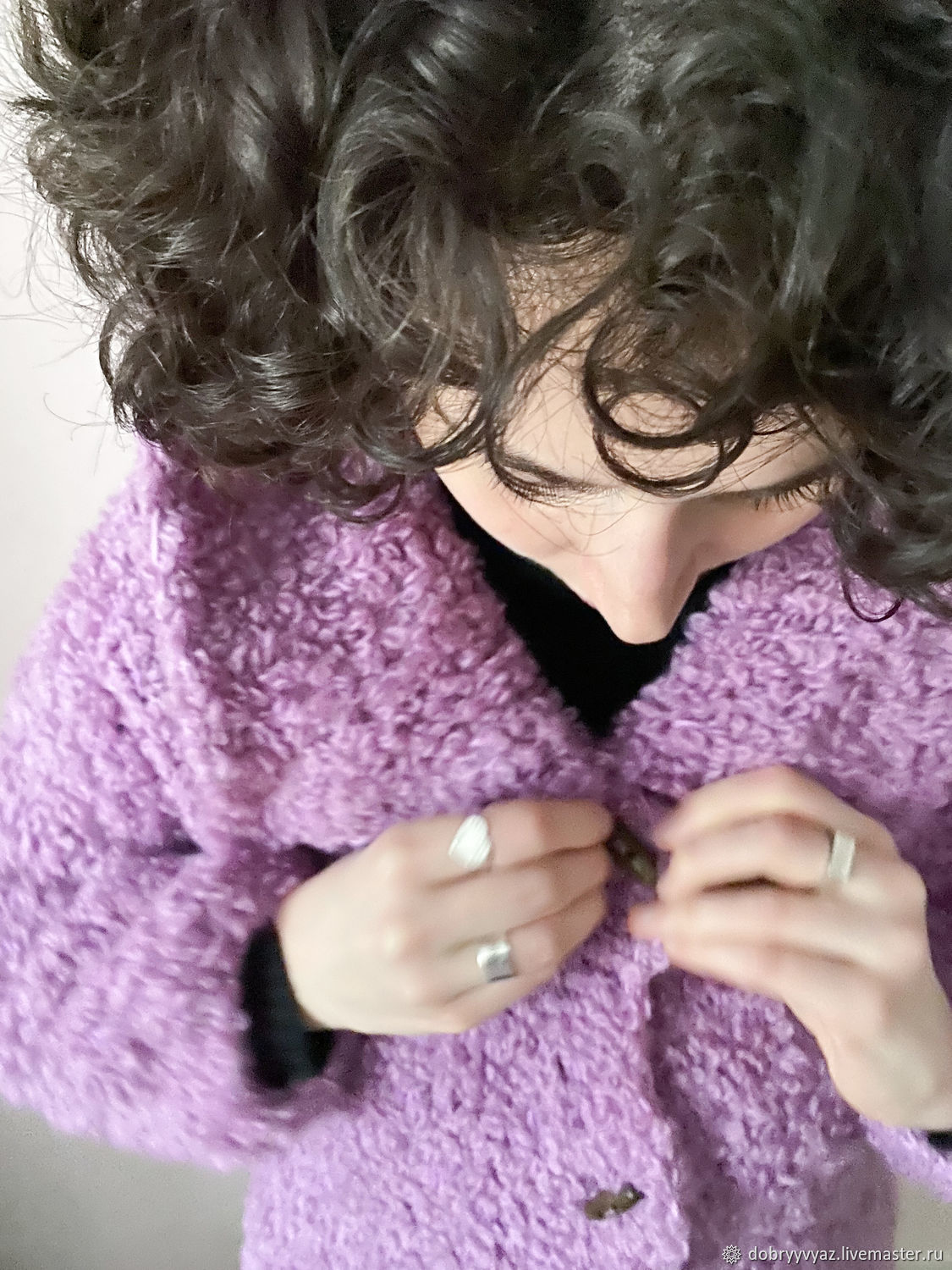 Женское шерстяное Пальто вязаное, Бомбер шерстяной, Длинный кардиган ...