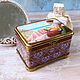 Decoupage box for vintage 10,3h7,4h6,6 cm, Jewelry storage, Zheleznodorozhny,  Фото №1