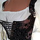  Double-sided historical corset (push-up) with lacing. Corsets. silk fairy tale. My Livemaster. Фото №5