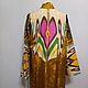 Uzbek robe made of suzane and ikat. Boho coat, caftan. S011. Robes. businka34. My Livemaster. Фото №5