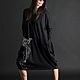 Черное платье макси с принтом "Попугай"- DR0303PM. Платья. EUG FASHION. Ярмарка Мастеров.  Фото №4