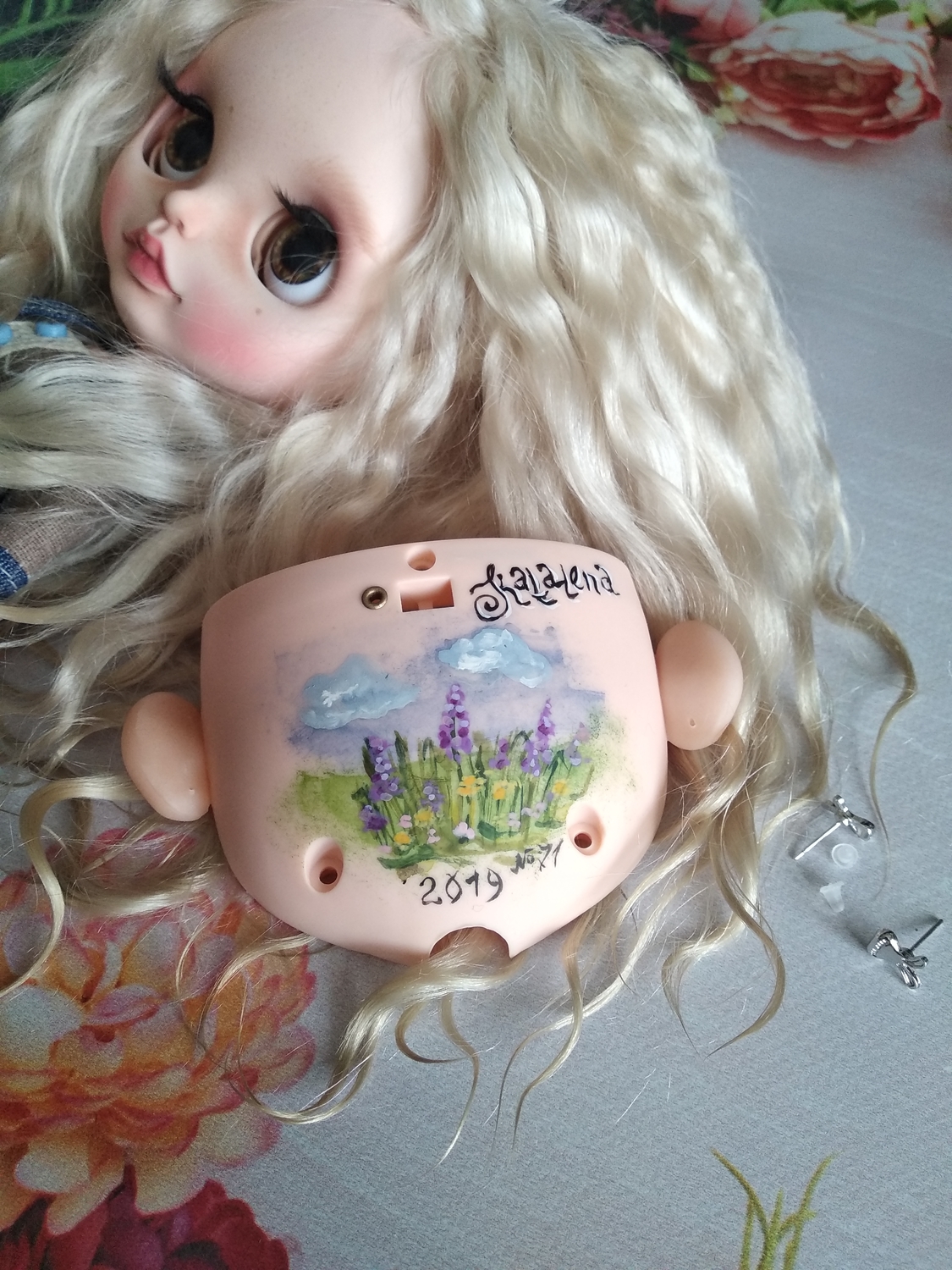 Росписб на задней панели