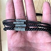 Украшения handmade. Livemaster - original item Nylon cord with beads 5 mm. Handmade.