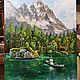 Mountain lake. Pictures. Irene's gallery. Oil paintings.. Online shopping on My Livemaster.  Фото №2