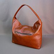 Мятная сумка-пакет. Женская сумочка из натуральной кожи