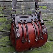 Сувениры и подарки handmade. Livemaster - original item Hunting bag made of RD leather, jagdtash mod.VD Contrast. Handmade.